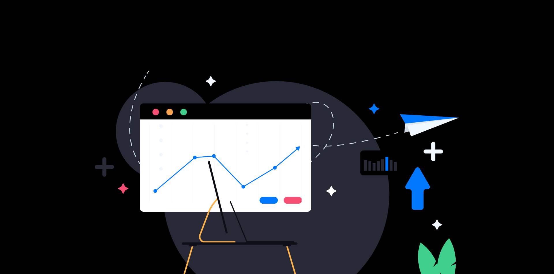 SaaS frontend performance optimization checklist 2026 — Core Web Vitals, load speed, and runtime efficiency illustrated in green and dark tones.