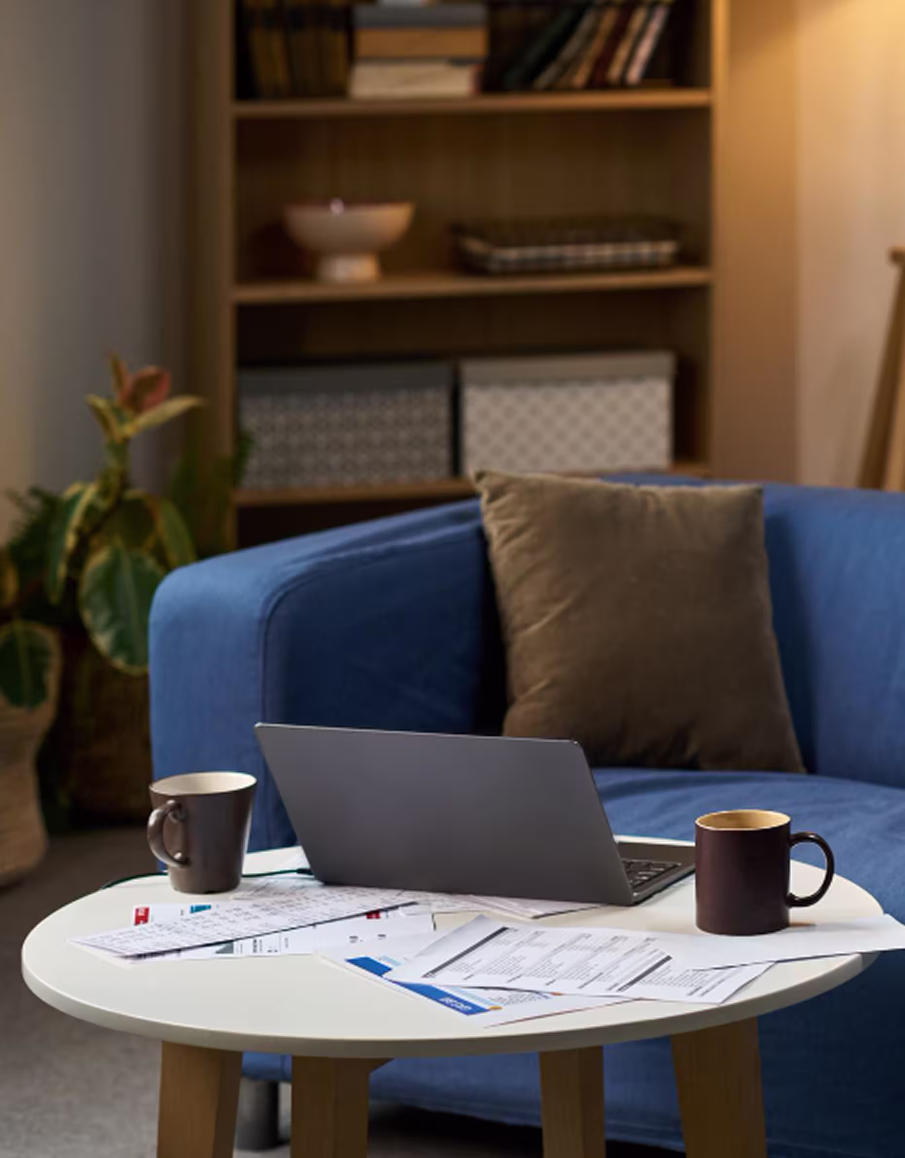 Cozy home office workspace setup for remote SaaS product development